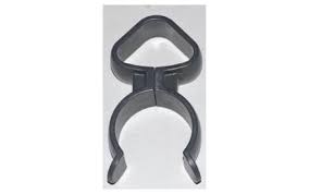 Mounting Clip with screw, for X and G dusting brush, 1387GS (gray black)