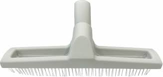 Shag Rake Carpet Tool, friction fit (requires 1 1/4" adapter, 1766ST), light gray