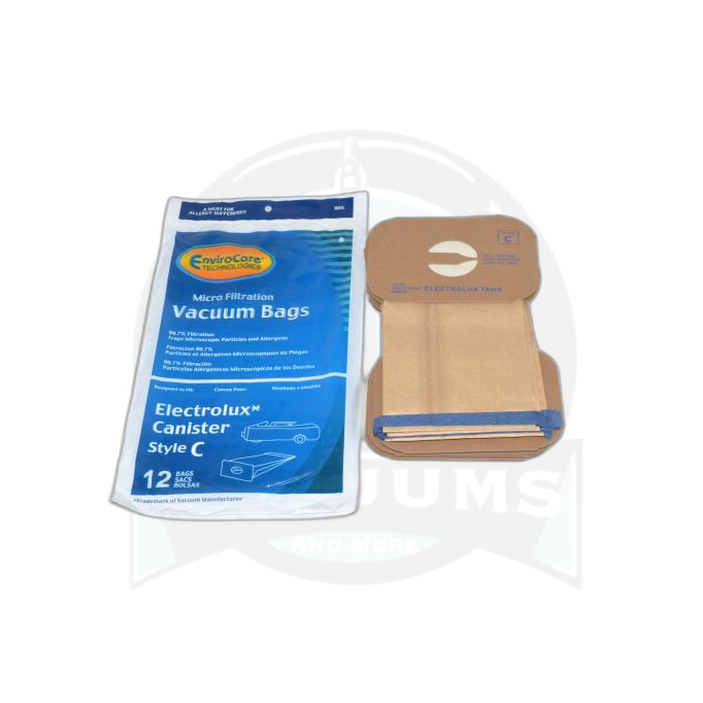 Electrolux Type C Tank Micro Paper Bags - 12 Pack - Electrolux
