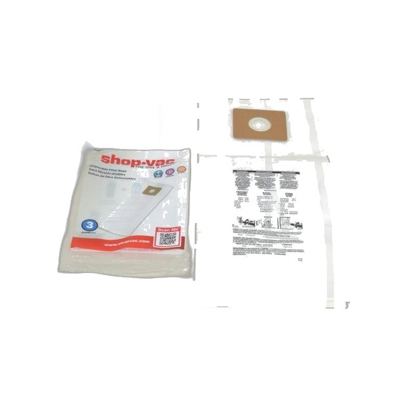 Collection Filter Bags - Shop-Vac 3.5 Gallon Hang Up, Type N (3-Pack)