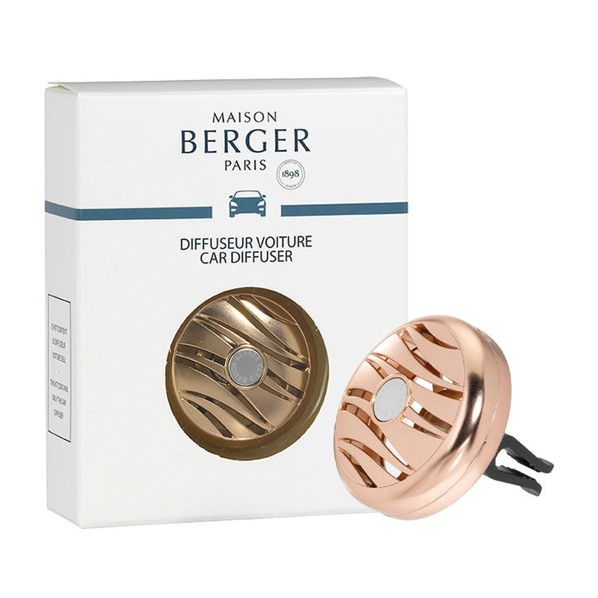 Maison Berger Blissful Car Diffuser Clip – Pink Copper, No Fragrance