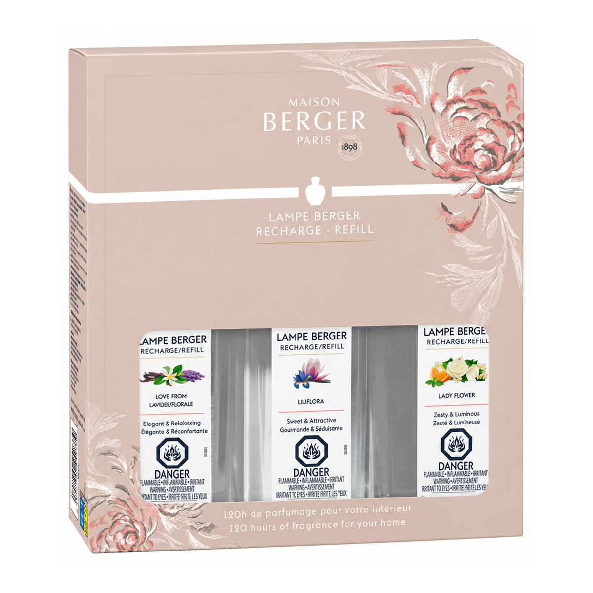 Maison Berger Ophelia Fragrance Lamp Refill Trio Pack