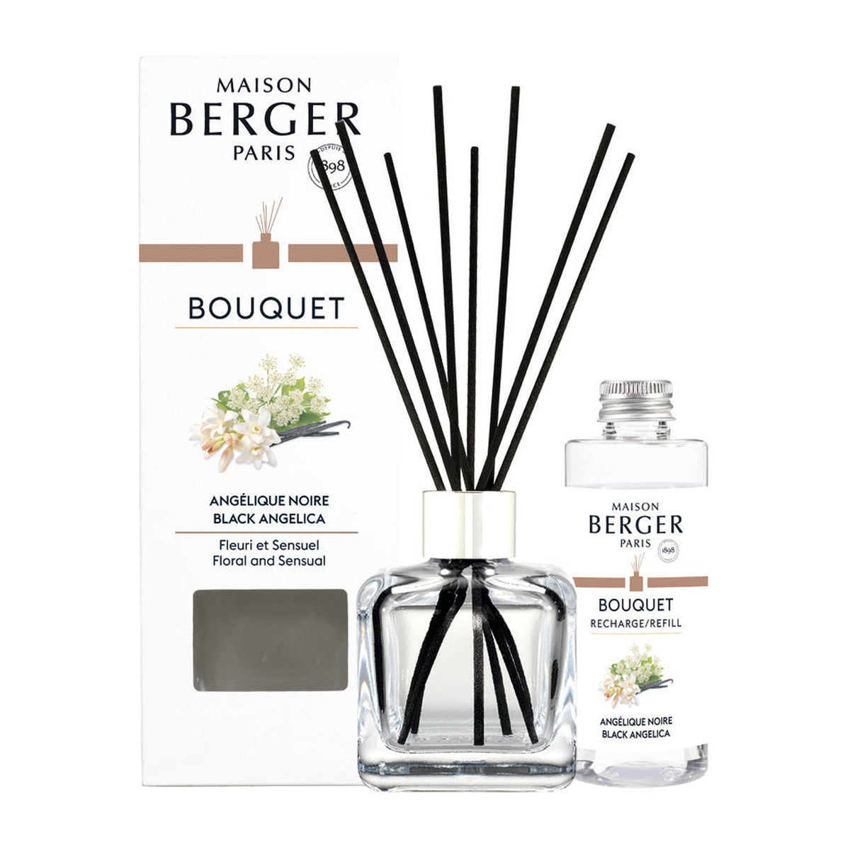 Maison Berger Ice Cube Reed Diffuser—Black Angelica