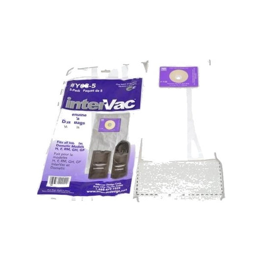 Intervac Garage Vacuum Paper Bags - 5 Pack