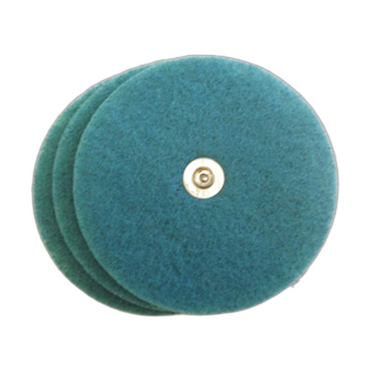 Lux Scrubbie Pads 3-Pack Green with Metal Snap - Floor Polisher Pads