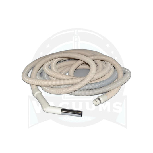 Central Vacuum Hose - 50 Foot Crushproof, White, Non-Electric