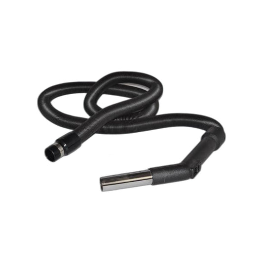 Central Vacuum Stretch Hose 6 to 30 Foot Black with Swivel Grip and Cuff