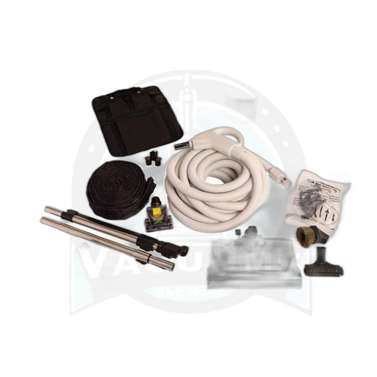 Titan T7 Prime Central Vacuum Kit - 30 Ft Direct Connect Hose with Deluxe Power Nozzle