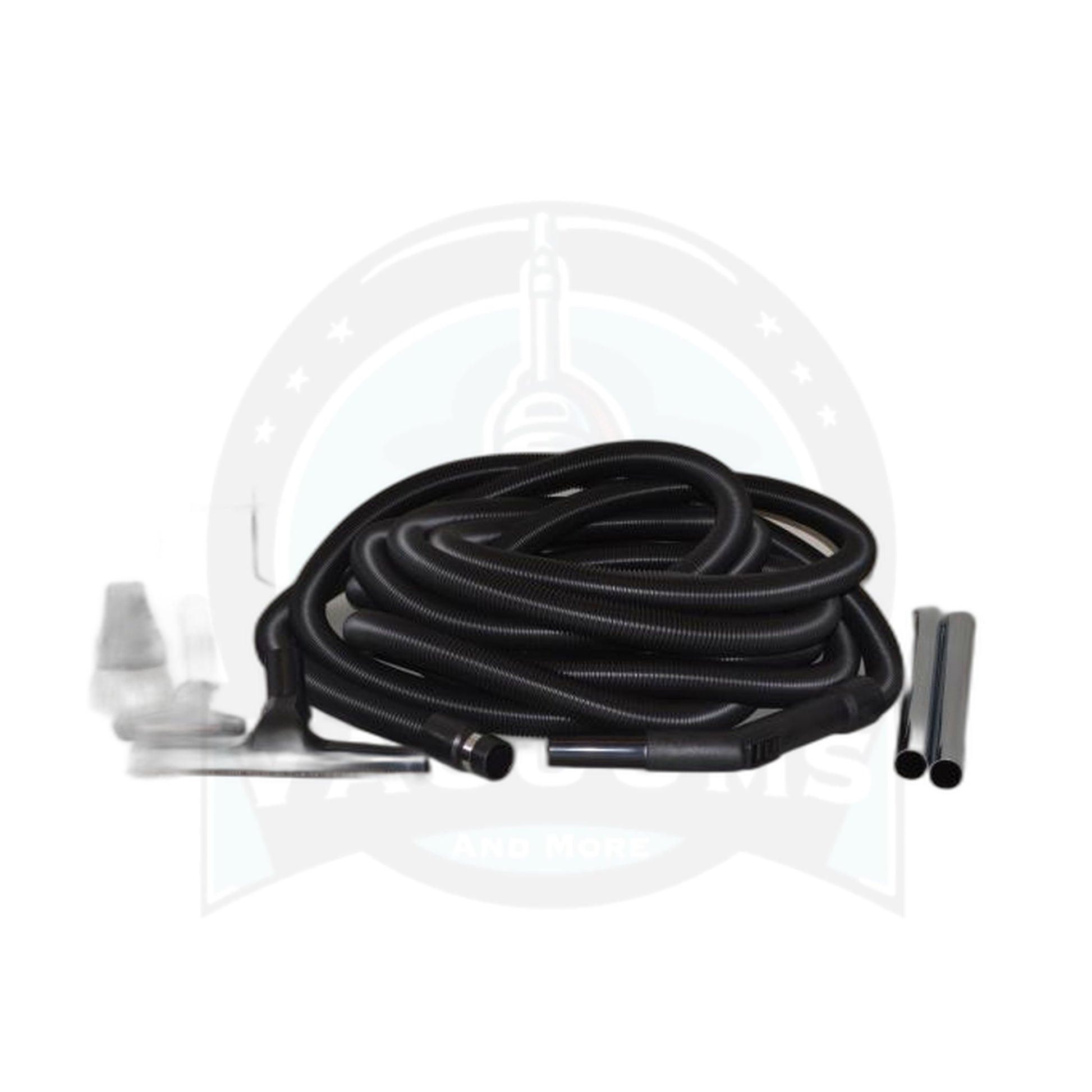 Titan T3 Garage Vacuum Kit 50-Foot Black Hose with Deluxe Tools - Fit All