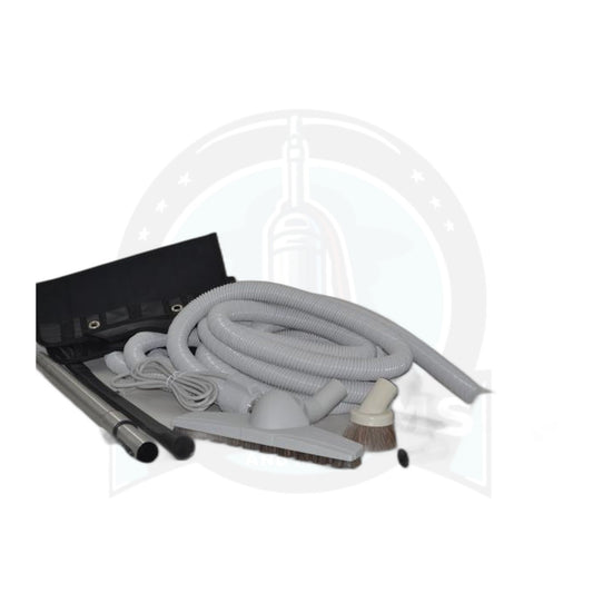Central Vacuum Attachment Kit - 35 Foot Hose with Pigtail and Universal Tools, No Power Nozzle