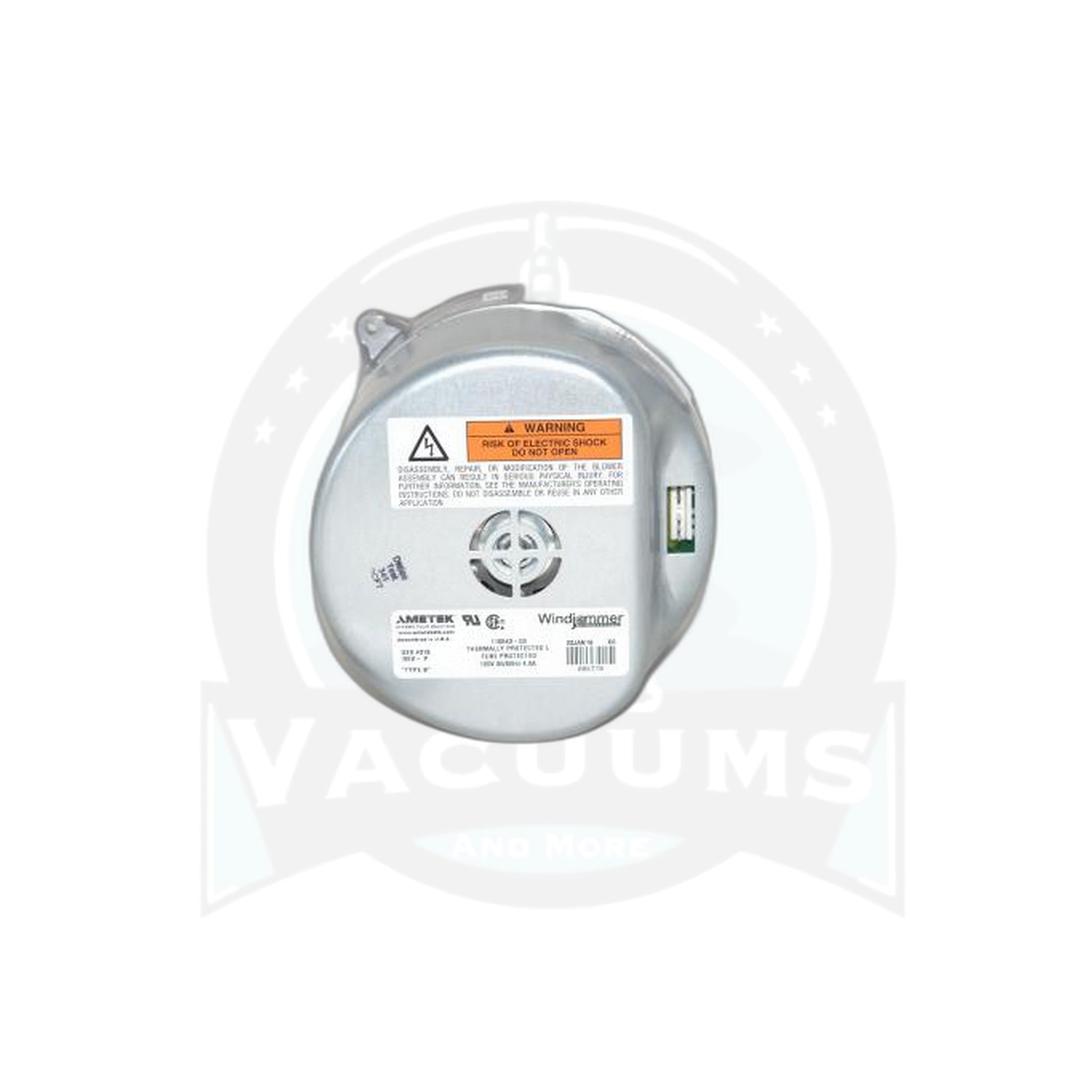 Ametek Windjammer Brushless Blower Motor - 120V, 5.7", 2-Stage Bypass - Vacuums and More