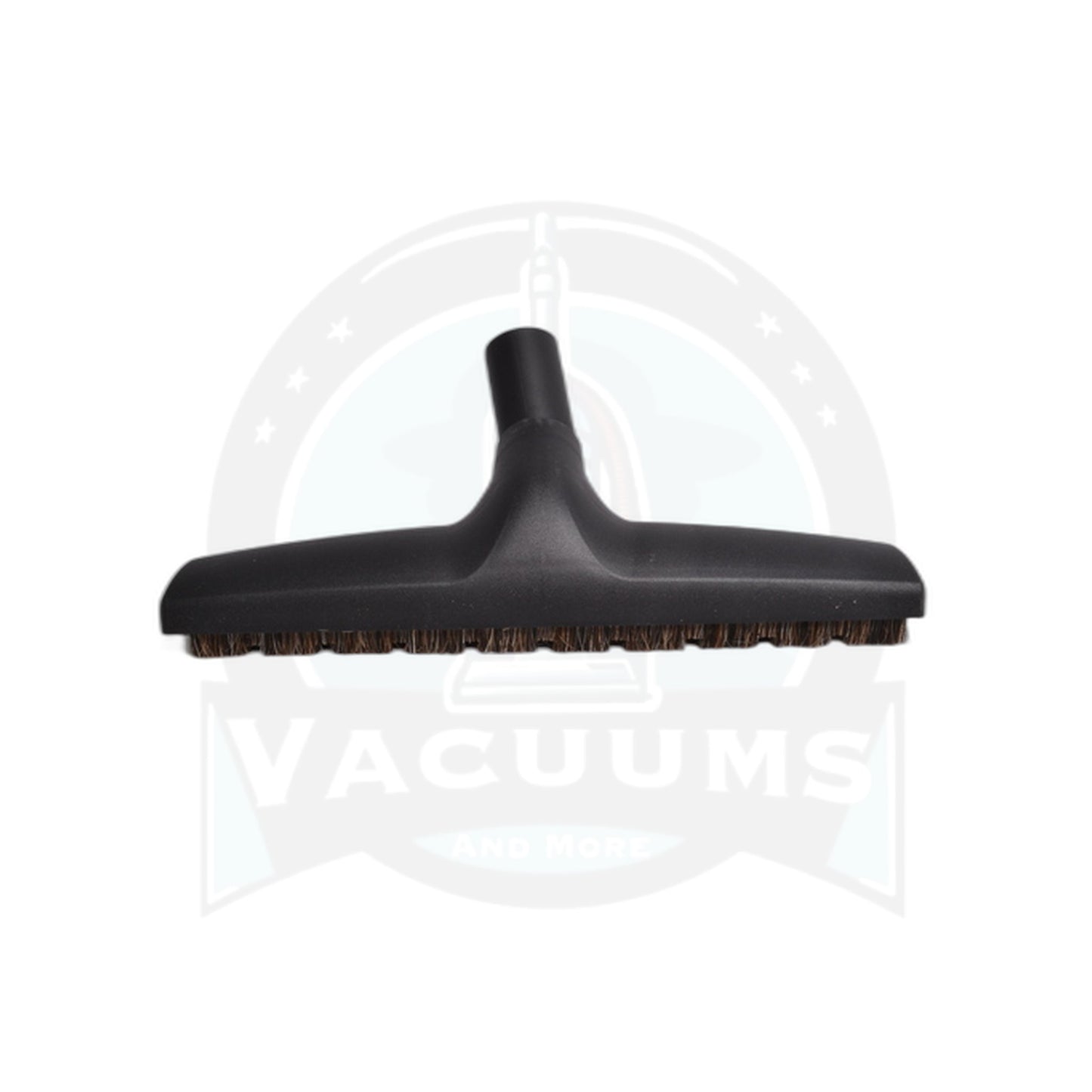 Wessel Werk Black Floor Brush - 1 1/4" - 12.5" with Wheels - Horsehair Bristle - Wessel Werk