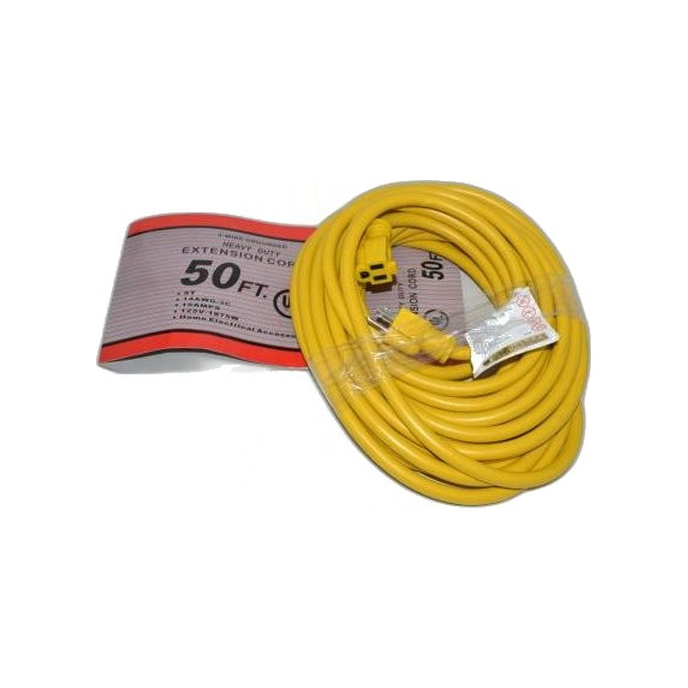 Commercial Floor Machine Cord - 50 Foot - 14/3 - 600V - Yellow