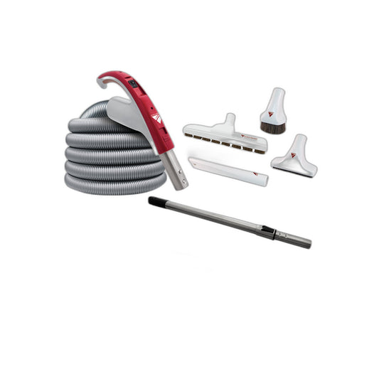 CycloVac 24V Central Vacuum Attachment Kit with Super Luxe 12 in. Floor Brush