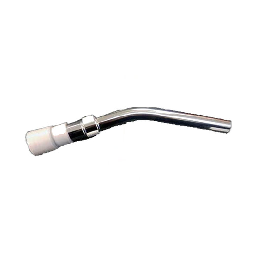 Fit All Chrome Curved Button-Lock Hose End, 1-1/4" Cuff & AFR