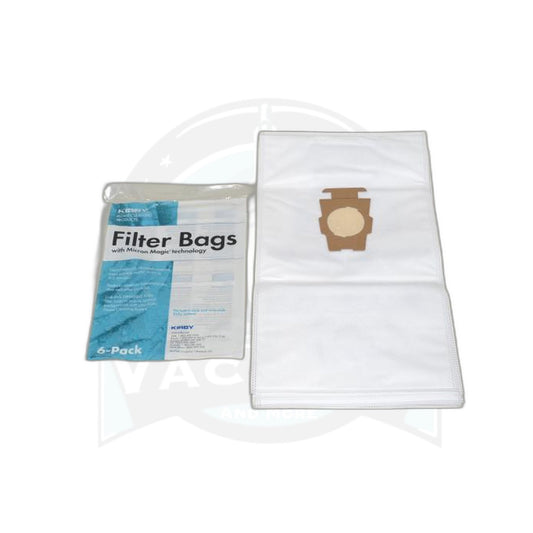 Kirby Universal F Allergen Upright Paper Bags - 6 Pack - Fits Gen 3 Through