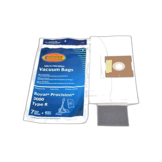 Dirt Devil R Micro Paper Bags - Royal Canister - 7 Pack Plus Filter