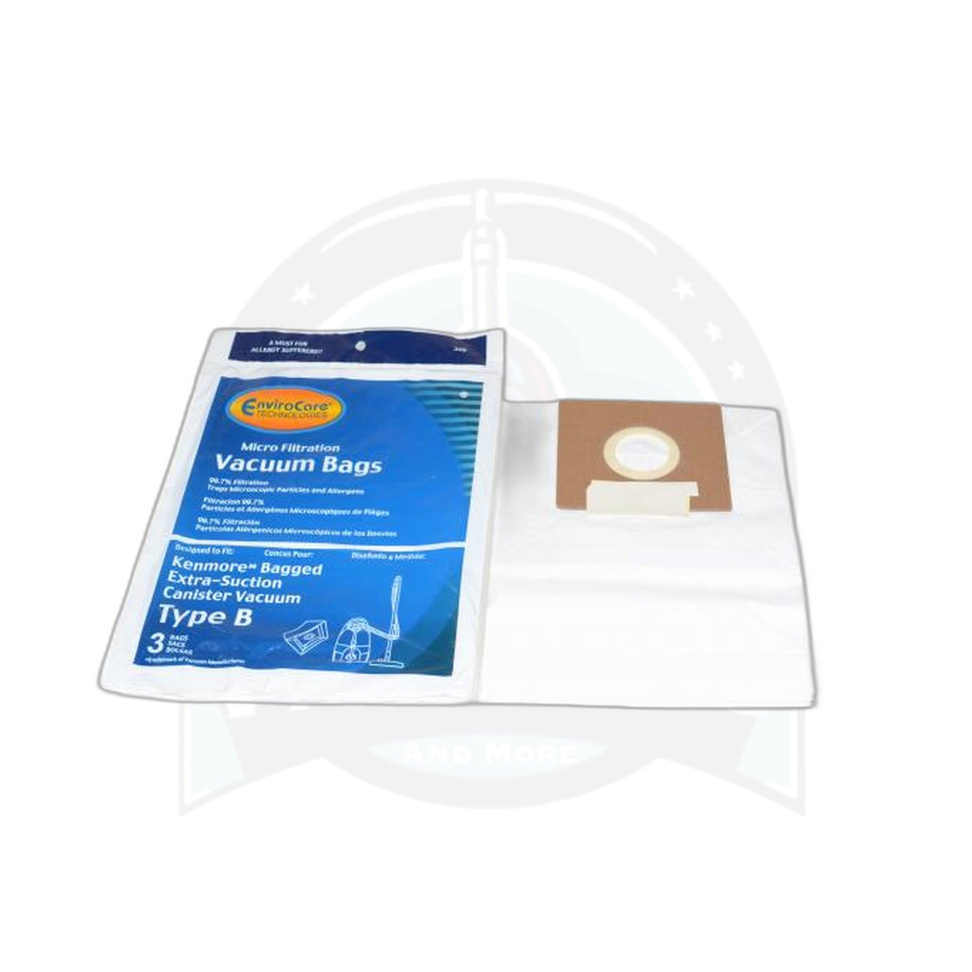 Kenmore Type B Canister Paper Bags - Galaxy Series, 3 Pack - Kenmore