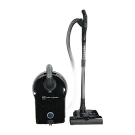 SEBO AIRBELT D4 Premium Canister Vacuum with ET-1 Power Head and Parquet Brush (Black)