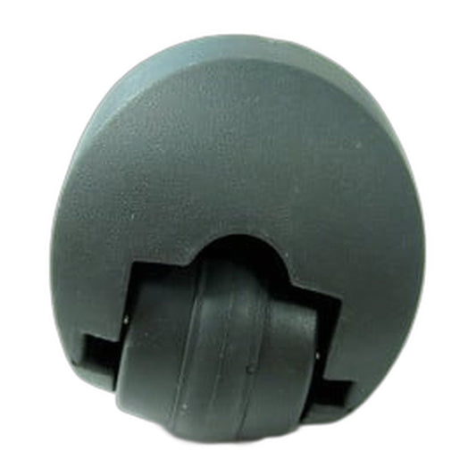 SEBO Bottom Casing Castor for AIRBELT K Canisters — New Style, Gray Black