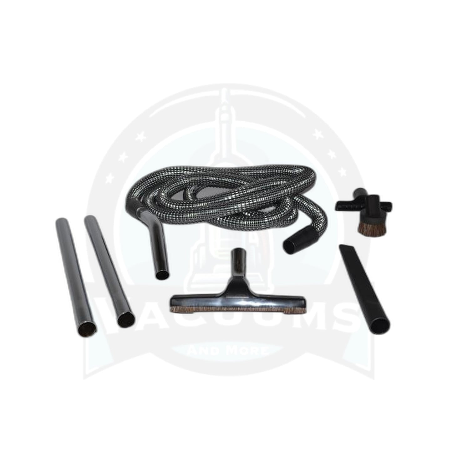 Deluxe Universal Attachment Kit - 15 Ft Wire-Reinforced Hose with Steel Wands