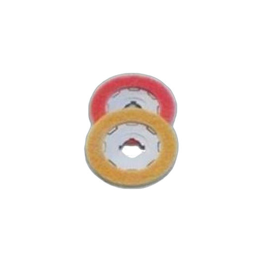 SEBO Red and Yellow Polishing Pad Pair for Prep and Gloss
