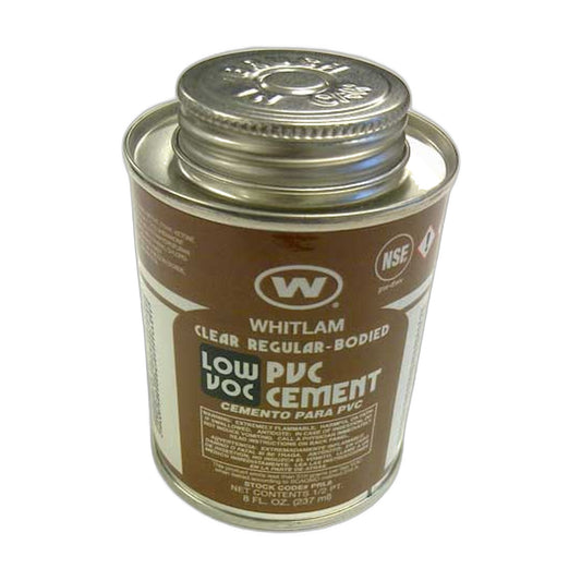 PVC Clear Cement, 1/2 Pint with Dauber - Central Vacuum Tubing