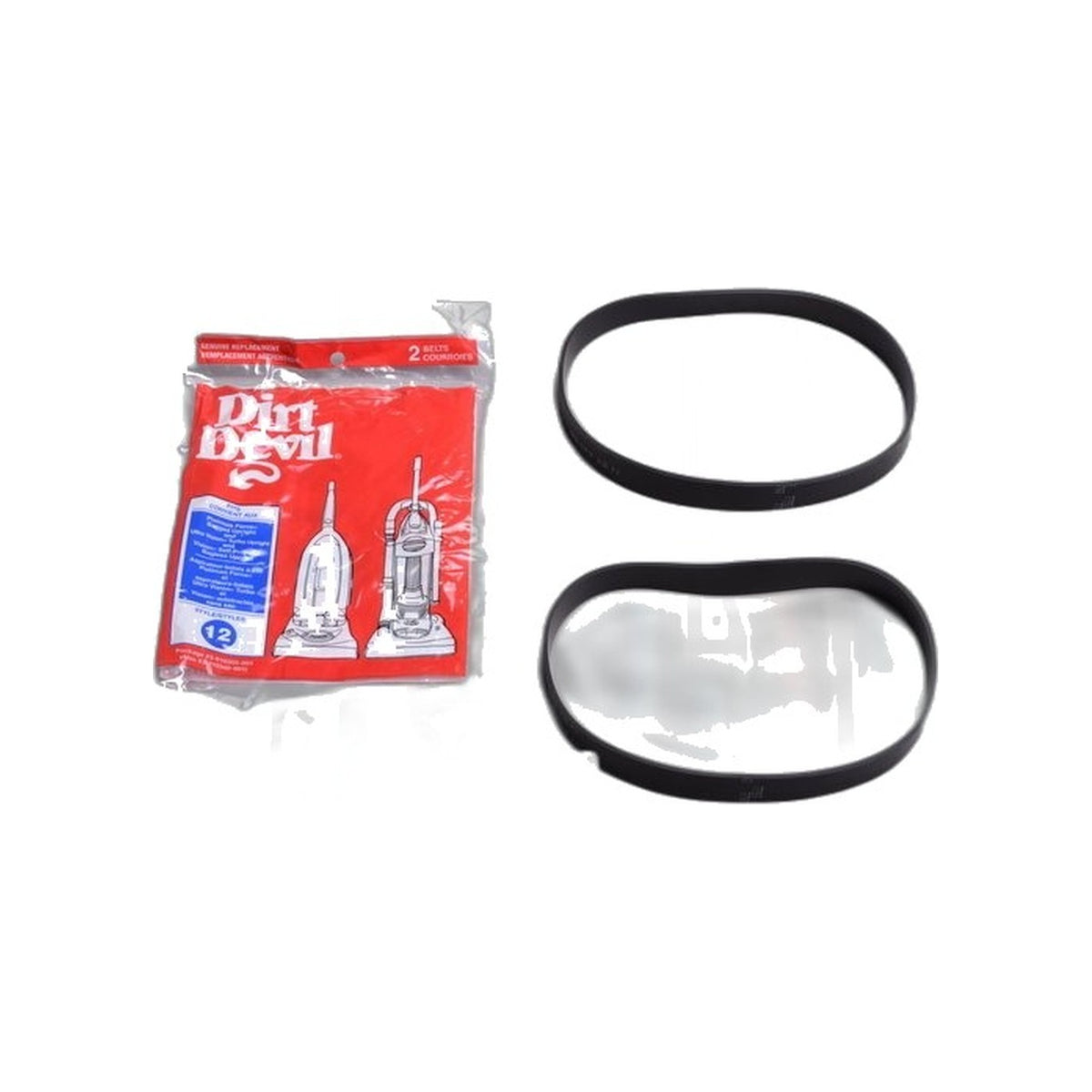 Dirt Devil Style 12 Drive Belt, 2-Pack - Platinum Force / Vision / Magna