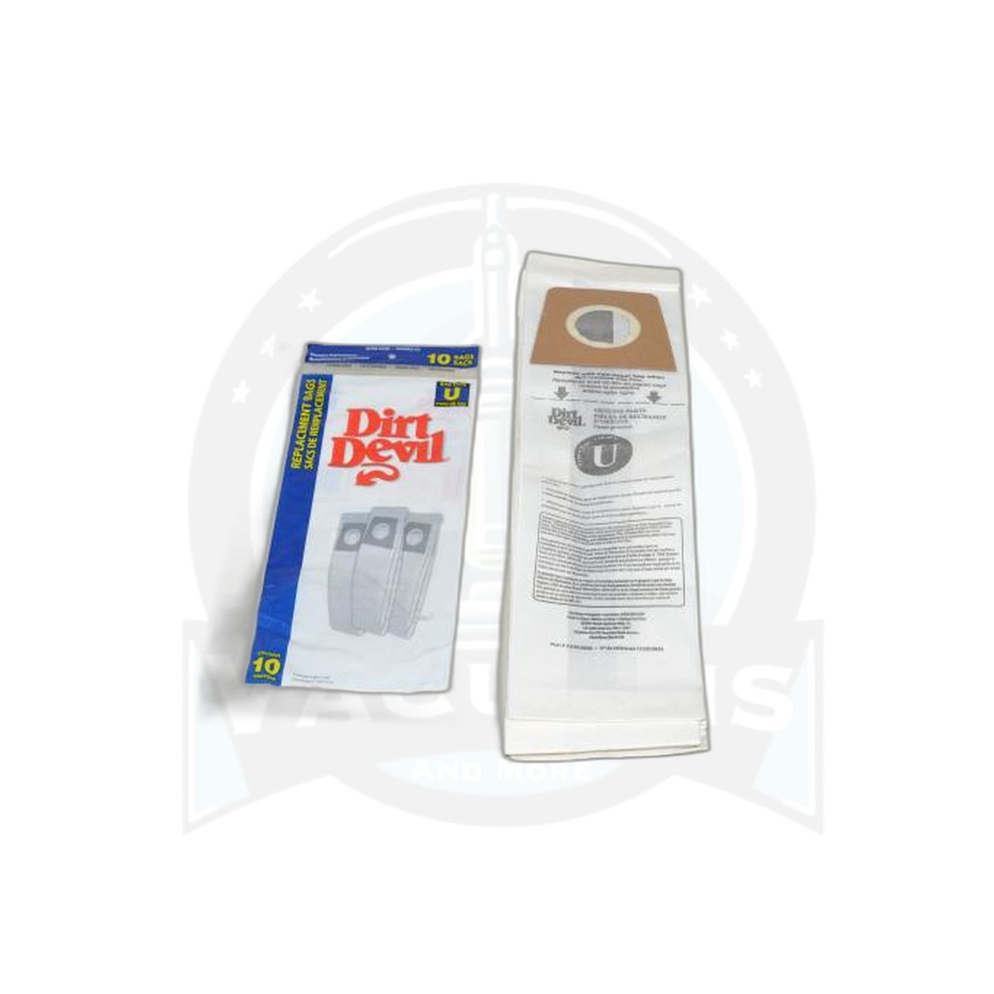 Dirt Devil Type U Upright Paper Bags 10-Pack - Dirt Devil
