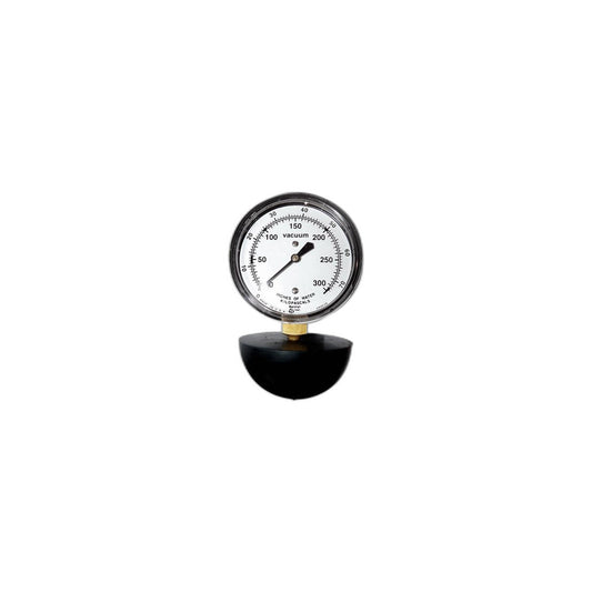 Central Vacuum Water-Lift Suction Gauge, 0-200 in H2O