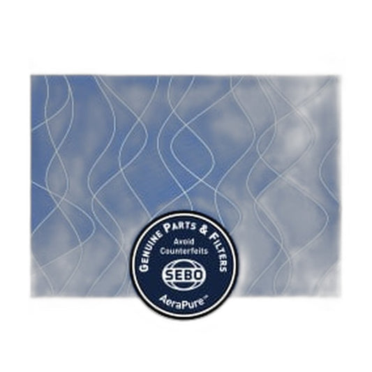 SEBO Textile Exhaust Microfilter for FELIX Premium and FELIX 2 Premium — Light Blue Waves