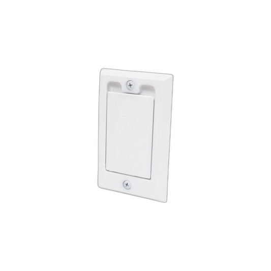 White Central Vacuum Wall Inlet with Small Door