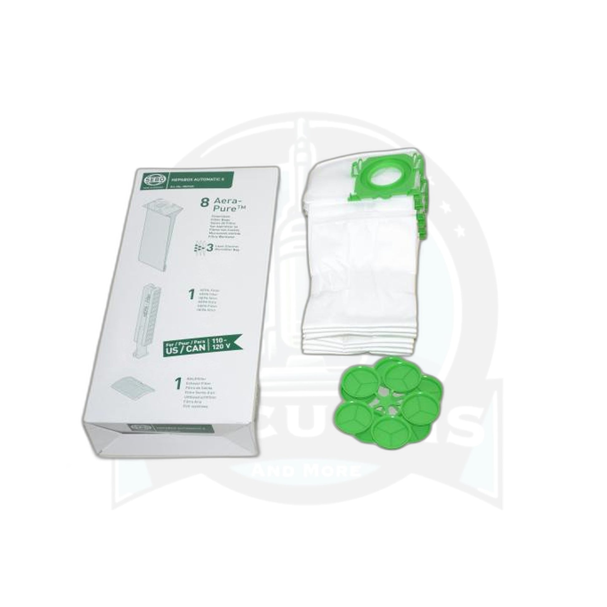 HEPA Service Box - X Series - 8 Four-Layer Ultra Bags - Vacuums and More