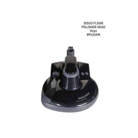 SEBO DISCO Floor Polisher Head with Green Pad — Black