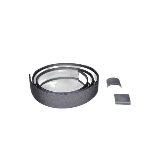 SEBO AIRBELT Textile with Clips in Solid Gray Black — D, K and C Series