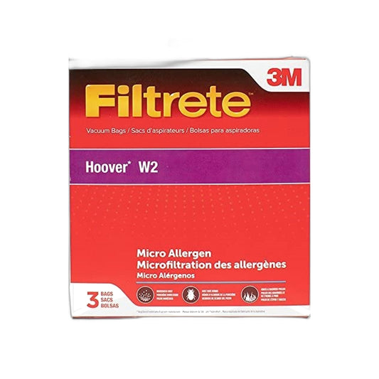 Hoover Type W2 3M Filtrete Micro Vacuum Bags, 3-Pack