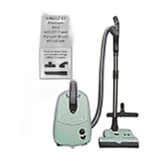 SEBO AIRBELT E3 Premium Canister Vacuum with ET-1 Power Head and Parquet Brush (Mint)