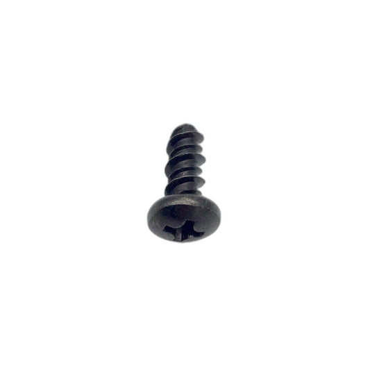 Black Serrated Pan Head Hi-Lo Screw, No. 8 x 7/16 in.