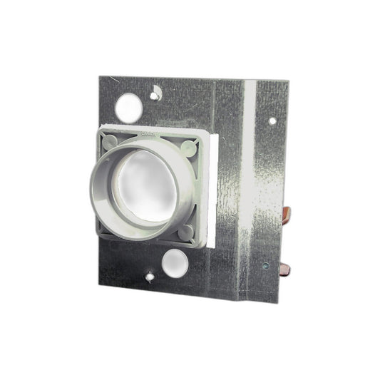 Metal Mounting Plate and Flange for Central Vacuum Pipe