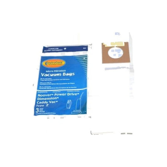 Hoover Style Z Upright Vacuum Bags Micro Filtration - 9 Pack