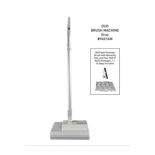SEBO DUO Brush Machine for Dry Carpet Cleaning — Light Gray
