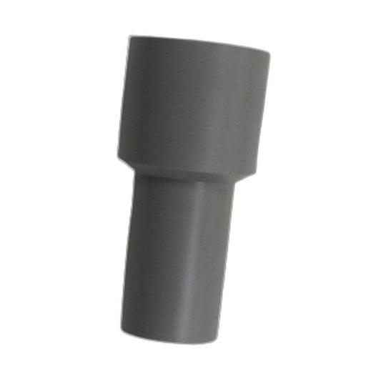 1-1/2" to 1-1/4" Curved End Vacuum Hose Cuff, Grey
