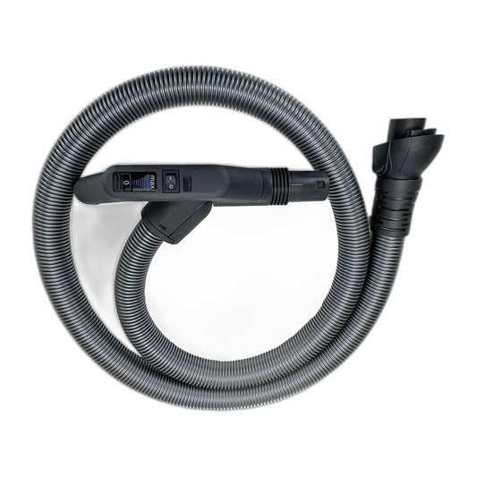 SEBO Hose and Handle Assembly with Dual Controls for AIRBELT K3 Premium and C3.1 — Gray Black