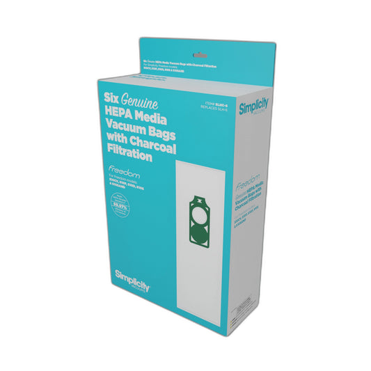 Simplicity S10 Series Charcoal-Lined HEPA Media Bags, 6-Pack