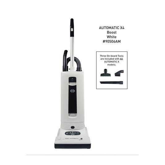 SEBO AUTOMATIC X4 Boost Bagged Upright Vacuum, White