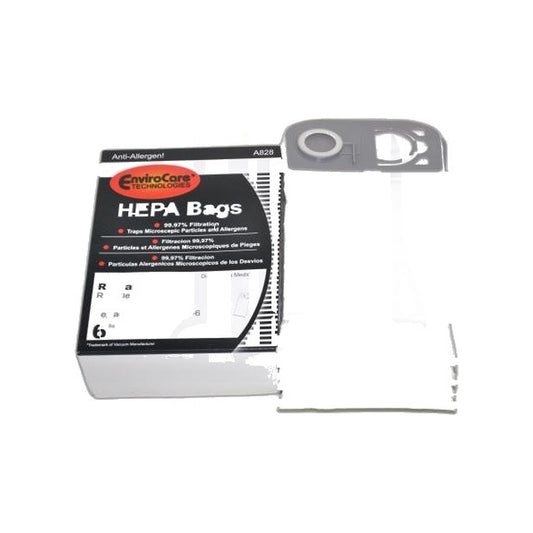 Riccar R25 Series Upright HEPA Paper Bags 6-Pack