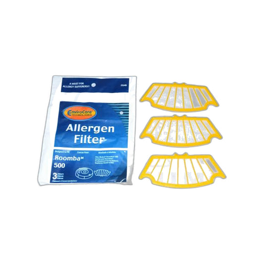 iRobot Allergen Filter - Roomba 500 Sweeper, 3 Pack