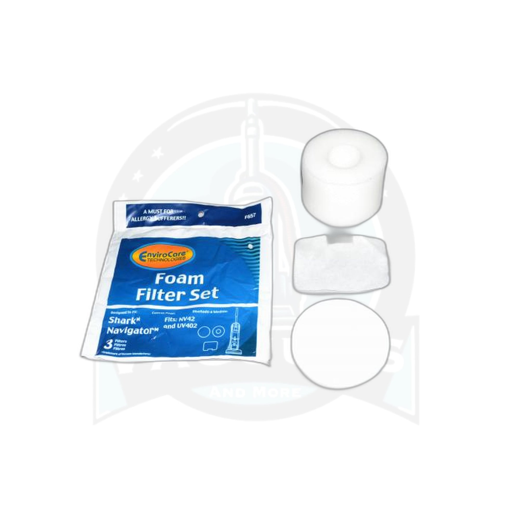 Shark Navigator NV42 Upright Vacuum Foam Filter, 3-Pack - Shark