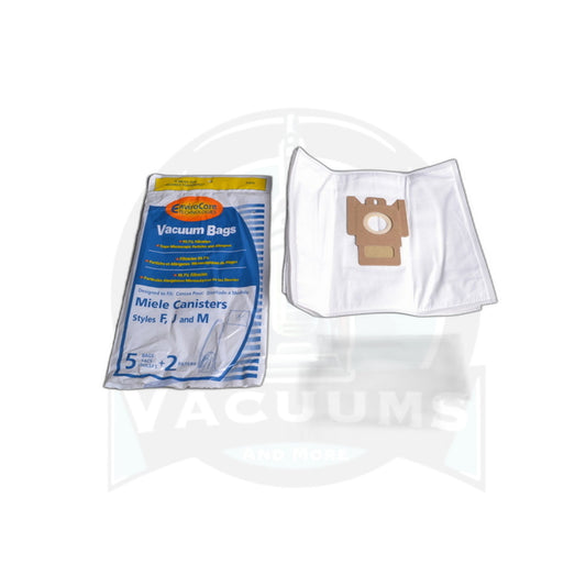 Paper Bags - Miele FJM Allergen, 5 Pack, Poly Wrapper - Miele