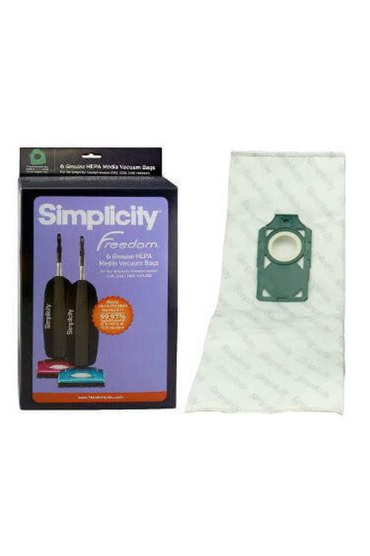 Cordless Freedom Self-Sealing HEPA Media Bags 6 Pk with Charcoal 6 Pk